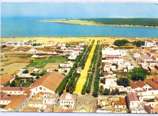 Postales: TARJETA POSTAL DE SAN LUCAR DE BARRAMEDA VISTA AEREA CADIZ
