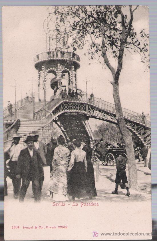 Postales: Sevilla .- La Pasadera.  Stengel & Co., 1904. - Foto 1