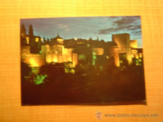 Postales: POSTAL GRANADA ALHAMBRA NOCTURNA SIN CIRCULAR - Foto 1