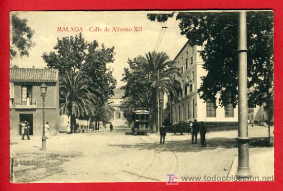 Postales: MALAGA , CALLE DE ALFONSO XII , P38.956