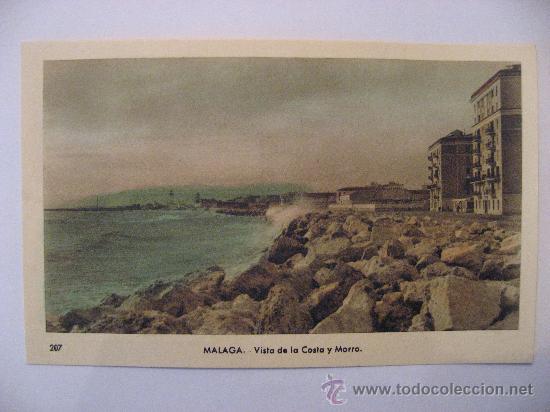 Postkarten: POSTAL SIN CIRCULAR DE MALAGA,VISTA DE LA COSTA Y MORRO