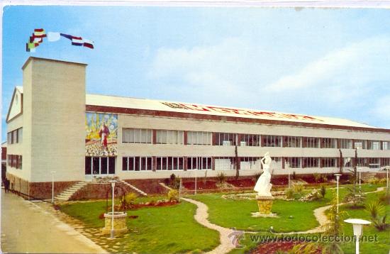 Postales: TARJETA POSTAL DE MONTILLA BODEGA MONTULIA VISTA GENERAL DE OFICINAS Y JARDINES CORDOBA