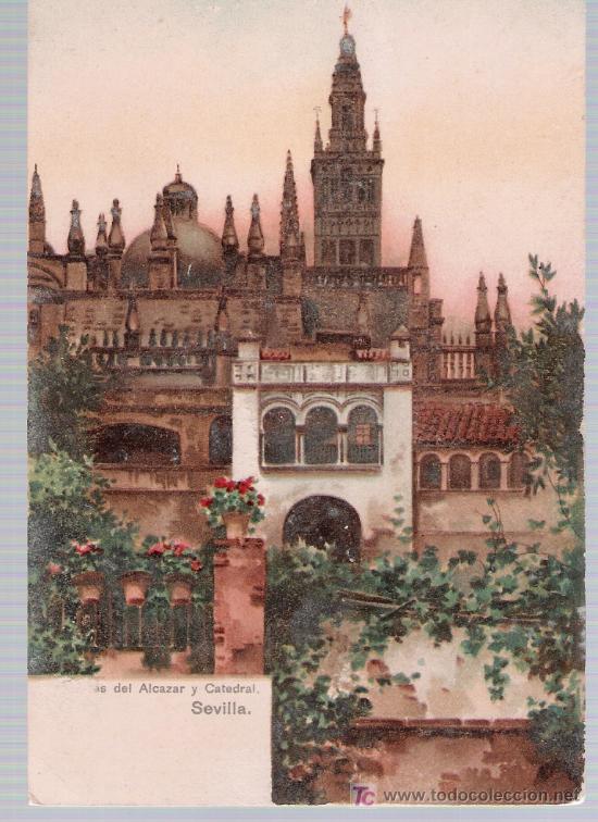 Postales: Sevilla. Alcazar y Catedral. - Foto 1