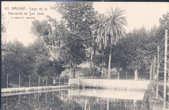 Postales: M&Aacute;LAGA.-LAGO DE LA HACIENDA DE SAN JOS&Eacute;