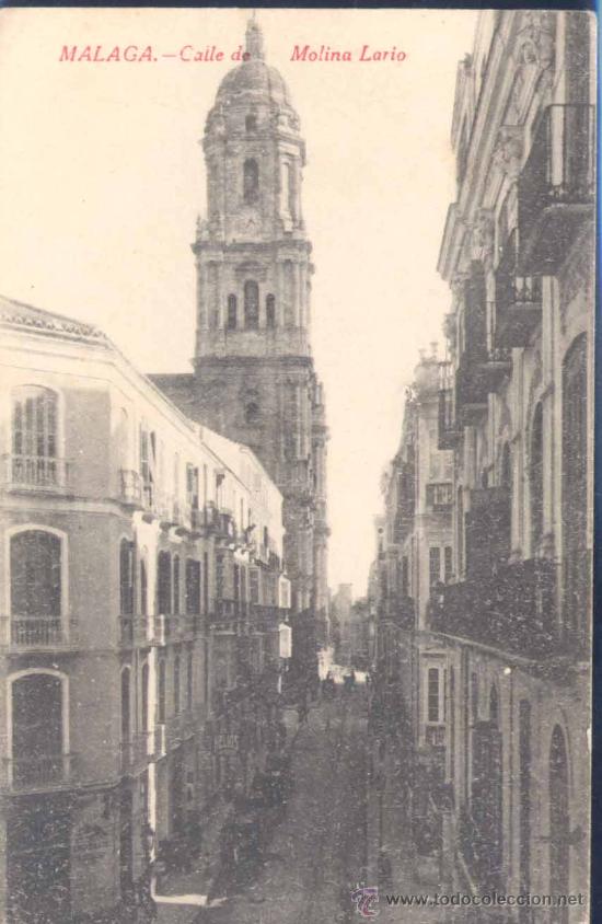 Postales: M&Aacute;LAGA.-CALLE DE MOLINA LARIO
