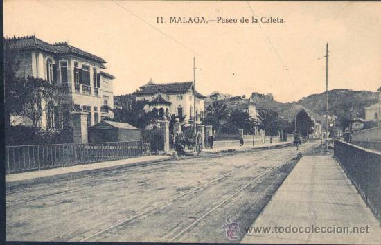 Postales: M&Aacute;LAGA.-PASEO DE LA CALETA