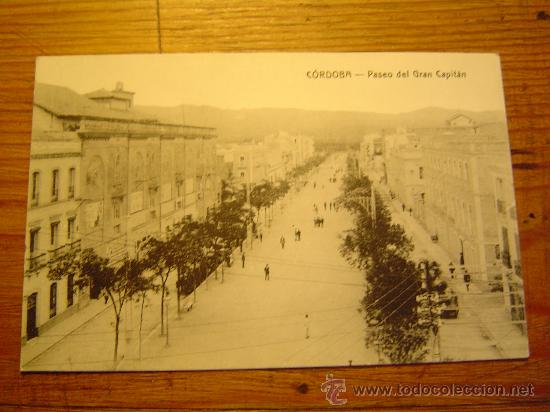 Postales: Interesante postal de Cordoba.-Paseo del Gran Capitan