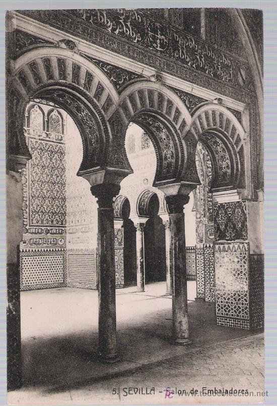 Postais: Sevilla.- Sal&oacute;n de Embajadores. A.Linares n&ordm; 5.