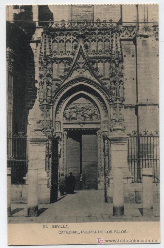 Postais: Sevilla.- Catedral - Puerta de Los Palos. M. Barreiro.