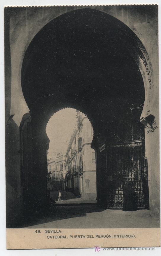 Postais: Sevilla.- Puerta del Perd&oacute;n. Interior. M. Barreiro.