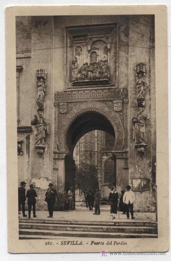 Postais: Sevilla.- Puerta del Perd&oacute;n. Interior. L. Roisin n&ordm; 161.