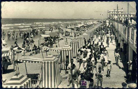 Postais: CADIZ : Ed. Garcia Carabella - Playa de la Victoria.