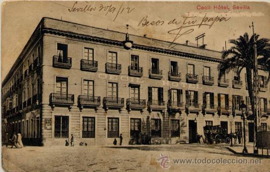 Postales: SEVILLA.- CECIL HOTEL - Foto 1