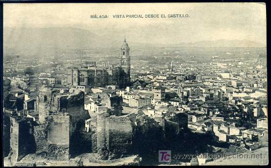 Postais: MALAGA : Hauser y Menet - Vista Parcial desde el Castillo.