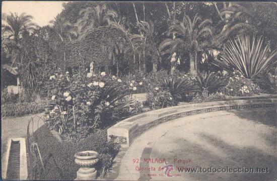 Postales: M&Aacute;LAGA.- PARQUE.-GLORIETA DE LOS NI&Ntilde;OS