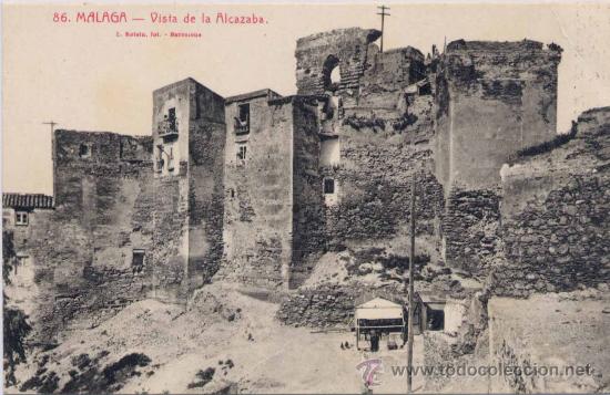 Postales: M&Aacute;LAGA.- VISTA DE LA ALCAZABA