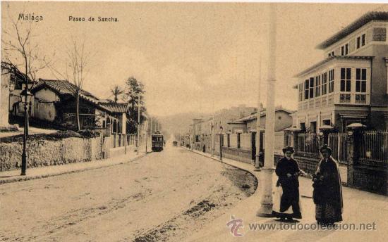 Postales: M&Aacute;LAGA.- PASEO DE SANCHA - Foto 1