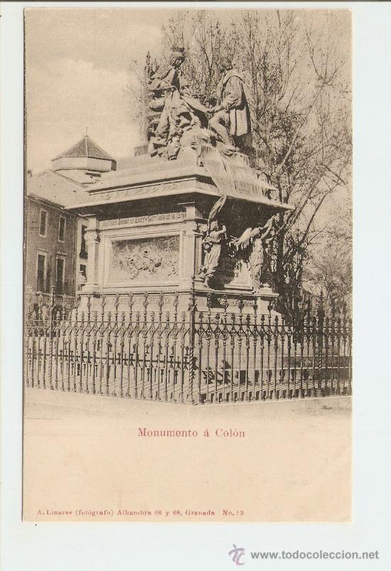 Postales: Granada - Monumento a Col&oacute;n - Foto 1