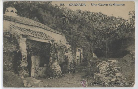Postales: TARJETA POSTAL DE UNA CUEVA DE GITANOS GRANADA GITANO - Foto 1
