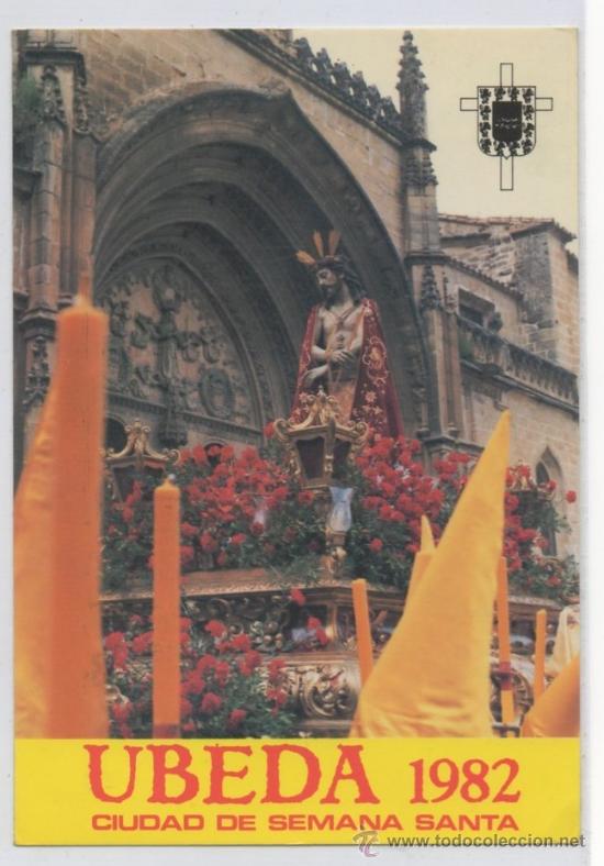 Postales: TARJETA POSTAL DE UBEDA CIUDAD DE SEMANA SANTA 1982 CRIST0 DE LA HUMILDAD JAEN