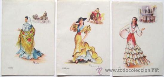 Postales: POSTALES TRAJES TIPICOS..MADRID-CORDOBA-GRANADA. ENVIO GRATIS&iexcl;&iexcl;&iexcl;
