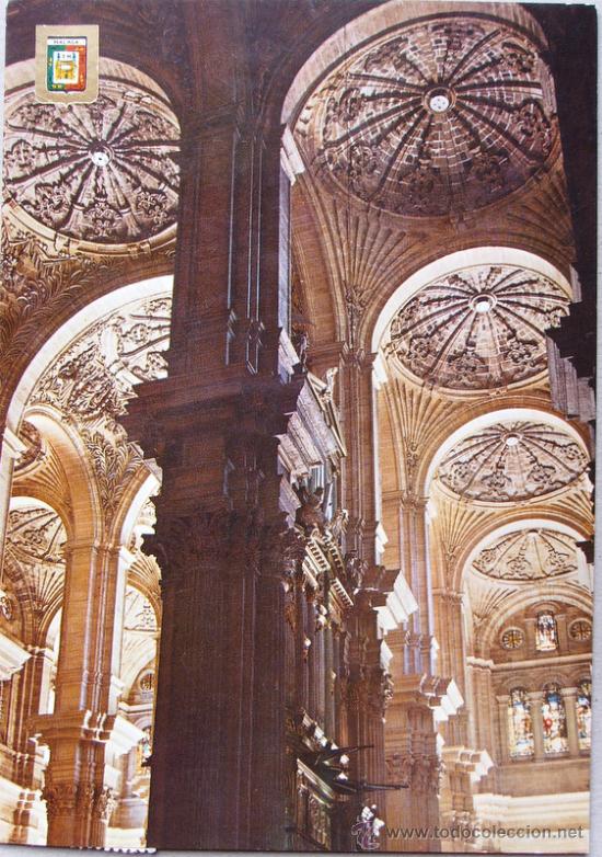 Postales: MALAGA Catedral interior