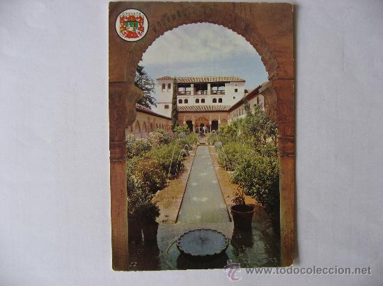 Postales: POSTAL CIRCULADA DE GRANADA,EL GENERALIFE. - Foto 1