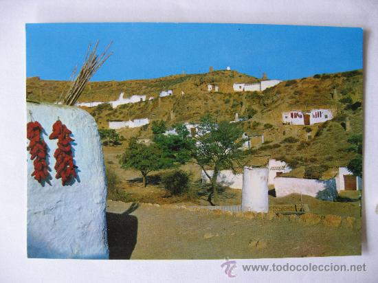 Postales: POSTAL SIN CIRCULAR DE CULLAR BAZA,GRANADA.CUEVAS TIPICAS.