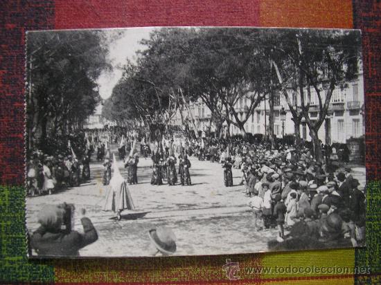 Postales: POSTAL MALAGA L. ROISIN PROCESIONES EN SEMANA SANTA FRANQUEADA