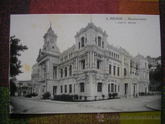 Postales: POSTAL MALAGA L. ROISIN AYUNTAMIENTO