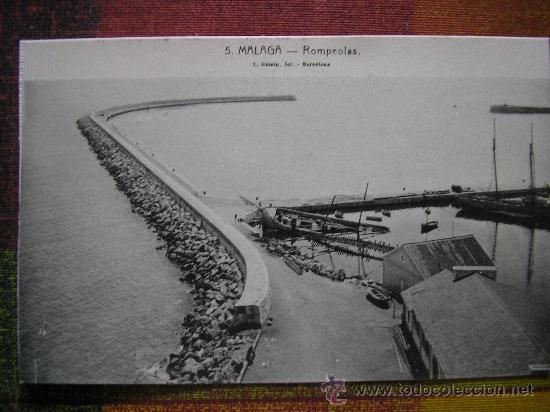 Postales: POSTAL MALAGA L. ROISIN ROMPEOLAS