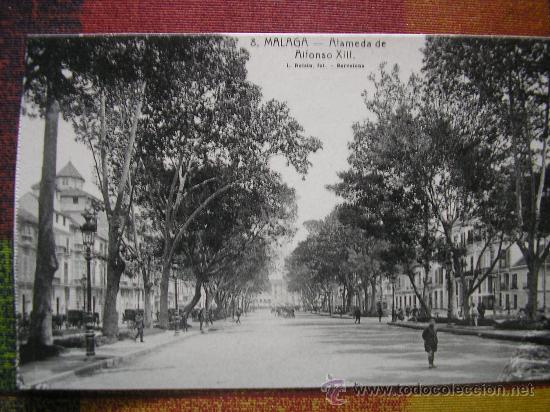 Postales: POSTAL MALAGA L. ROISIN ALAMEDA DE ALFONSO XII