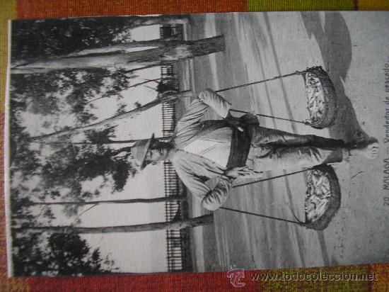 Postales: POSTAL MALAGA L. ROISIN VENDEDOR DE PESCADO