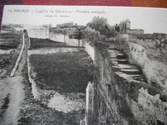 Postales: POSTAL MALAGA L. ROISIN CASTILLO GIBRALFARO- PRIMERA AVANZADA