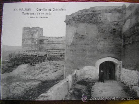 Postales: POSTAL MALAGA L. ROISIN CASTILLO GIBRALFARO TORREONES DE  ENTRADA