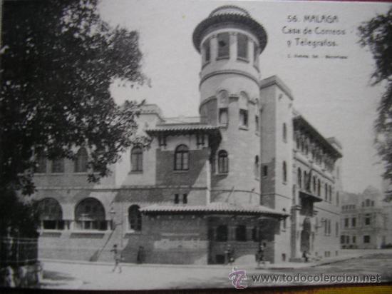 Postales: POSTAL MALAGA L. ROISIN CASA DE CORREOS Y TELEGRAFOS