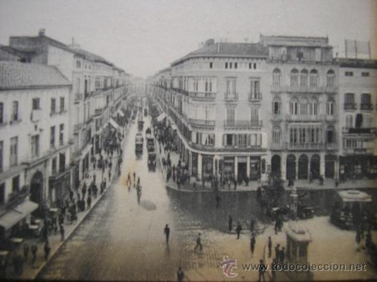 Postales: POSTAL MALAGA L. ROISIN PLAZA CONSTITUCI&Oacute;N Y CALLE DE LARIOS