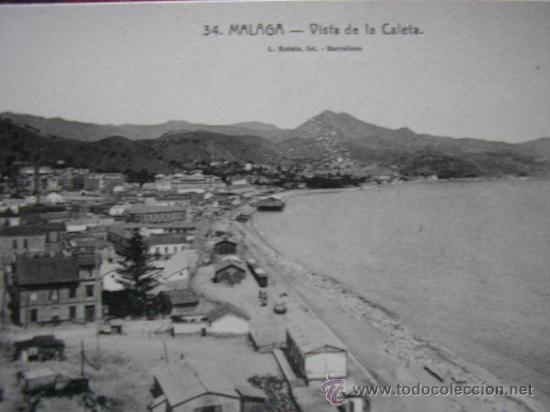 Postales: POSTAL MALAGA L. ROISIN VISTA DE LA CALETA