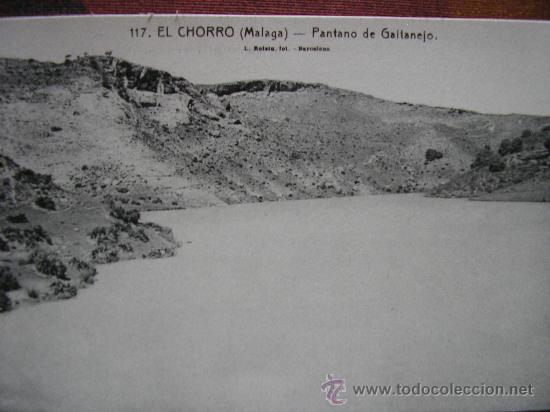 Postales: EL CHORRO ( MALAGA ) L. ROISIN PANTANO  DE GAITANEJO