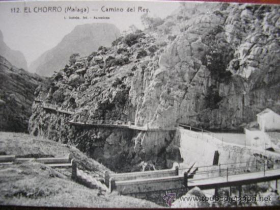 Postales: EL CHORRO ( MALAGA ) L. ROISIN CAMINO DEL REY