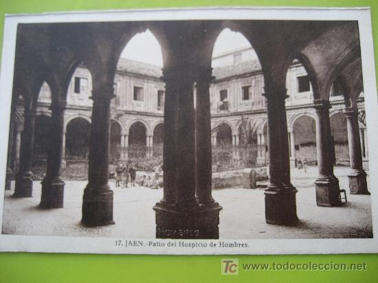 Postales: Jaen. N&ordf; 17 Patio del Hospicio de Hombres . Papeleria Morales. Postal sin circular