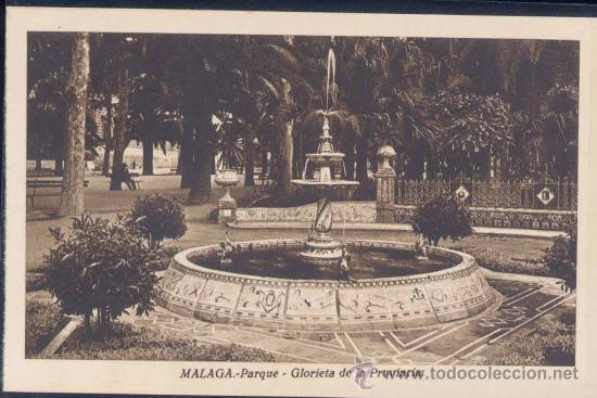Postales: M&Aacute;LAGA.- PARQUE.-GLORIETA DE LA PROVINCIA