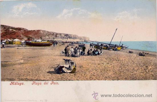 Postales: M&Aacute;LAGA.- PLAYA DEL PALO - Foto 1