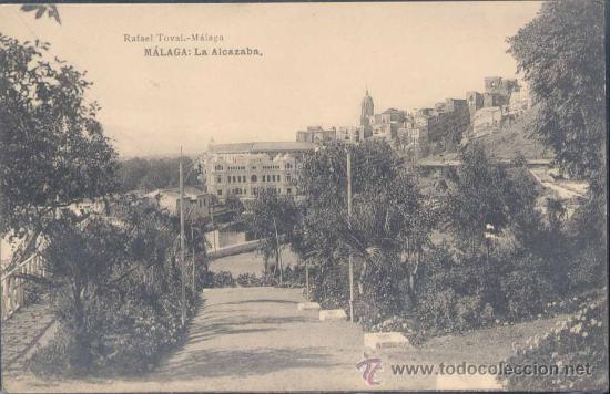 Postales: M&Aacute;LAGA.- LA ALCAZABA