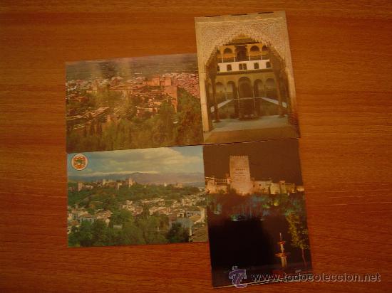 Postales: 4 POSTALES  GRANADA SIN CIRCULAR - Foto 1