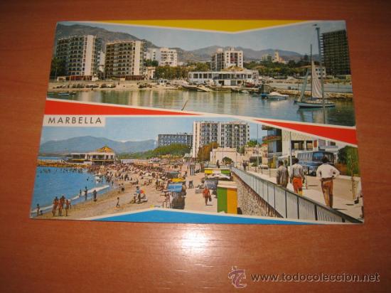 Postkarten: 32-MARBELLA.PUERTO Y PLAYA   GARCIA GARRABELLA   CIRCULADA
