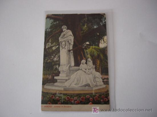 Postales: Parque. Estatua de Becquer. Ed. Manuel Barriero. N&ordm; 20