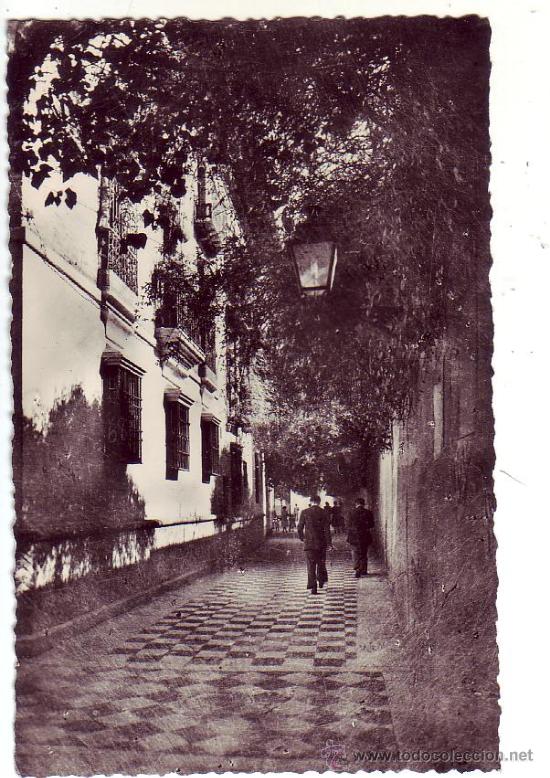 Postkarten: sevilla &rdquo;callejon del agua&rdquo;