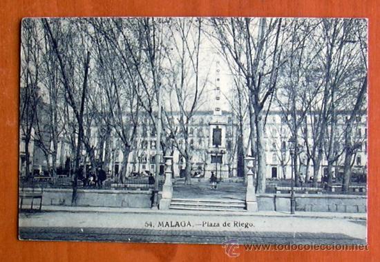 Postales: M&aacute;laga - Plaza de Riego - Foto 1