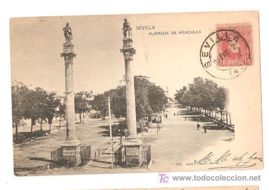 Postales: Alameda de H&eacute;rcules 1902 ( Sevilla ) - Foto 1